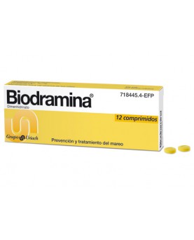 BIODRAMINA 50 MG 12...